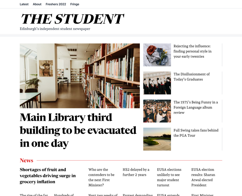 The Student website